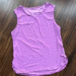 Head Breathable Sleeveless Tank Top, Pinkish-Purple